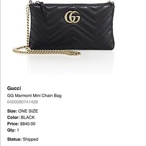 LIKE NEW Gucci Marmont Shoulder Bag